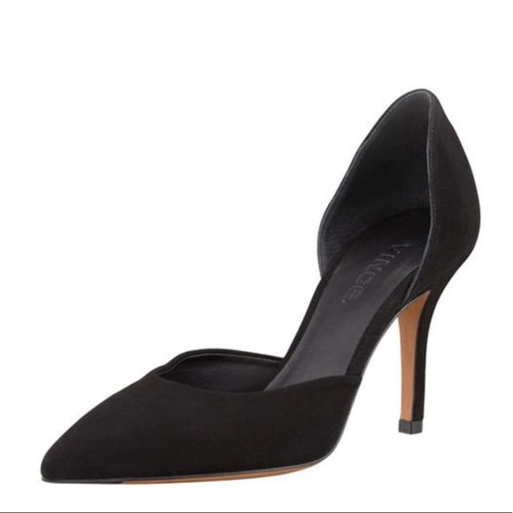 Vince Celeste d'Orsay Pointed Toe Pump Black 5.5 - Picture 2 of 11